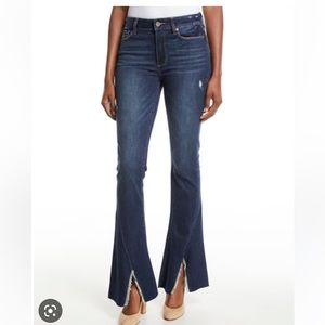 PAIGE Lou Lou high rise split hem jeans